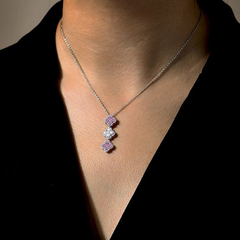 Sparkling Moissanite Diamond Necklace in 925 Silver