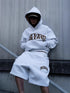 Leopard Print Hooded Sweatshirt Set
