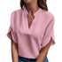 Elegant Summer V-Neck Blouse for Women
