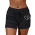 Women’s Summer High Waist Printed Sports Shorts with Pockets for Casual Fitness Running and Lounge Wear