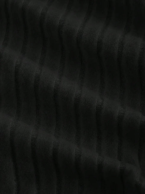 Women's V-neck plain-color drawstring casual comfortable large-size T-shirt