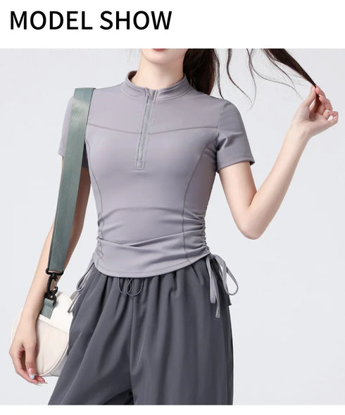 PHIGEER Ultra-Light Yoga Crop Top for Women
