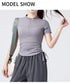 PHIGEER Ultra-Light Yoga Crop Top for Women