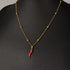 Stainless Steel Hot Pepper Pendant Necklace for Women