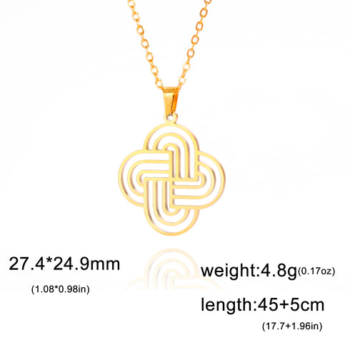 Solomon’s Knot Pendant Necklace for Women