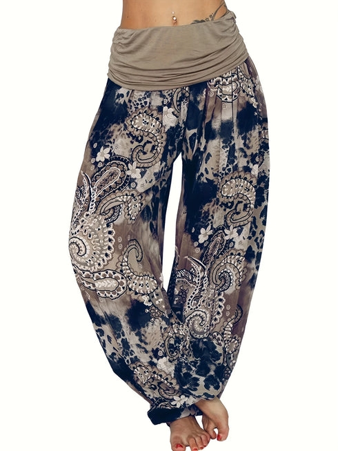 Plus Size Multicolour Harem Pants for Women