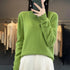 100% Merino Wool Long Sleeve Sweater for Women