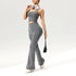 Seamless Flared Pants & Ribbed Tank Top Set