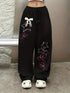 Women's Plus-Size Loose Straight Fleece Leg Sweatpants