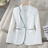 Plus Size Women's Luxury Blazer in White