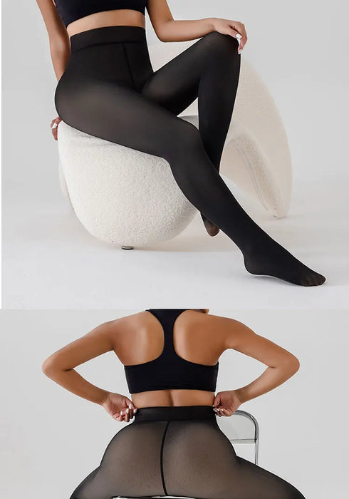 Fleece Lined Booty Lifting Leggings for Women