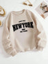 New York 1968 Women's Black Print Hoodie