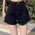 High Waist Denim Mini Shorts for Women
