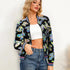 Butterfly Pattern Beaded Jacket for Women