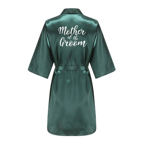 Bridesmaid Satin Robe with Belt - Plus Size Available