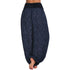 Plus Size Printed Wide Leg Harem Pants