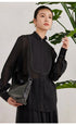 K3035W Luxury Women's Clothing 75% linen 25% silk Ladies Blouse