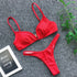 Women's V-Neck Push Up Bikini Set