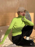 Knitted Sweater Women Korean Version Turtleneck Pullover Warm Lapping Basic Tops