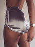 Women's Summer Silk High Waist Casual Shorts