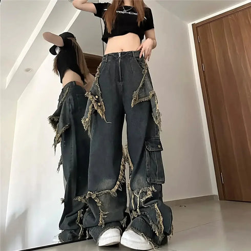 Baggy Vintage-Style Jeans for Women