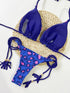 Leopard Print Bikini Set - Women's Swimwear