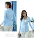 Elegant Women's Blazer in Pink and Blue