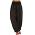 Plus Size Printed Wide Leg Harem Pants