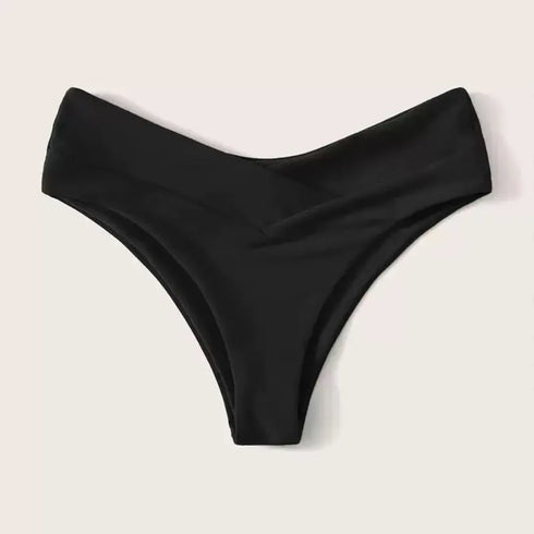 High Waist Black Bikini Bottom