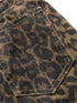 Leopard Print Wide Leg Jeans for Women
