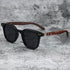 Sunglasses for Men Women's Trendy Retro Wood Grain Polarized Eyewear for Outdoor Cycling and Street Photography