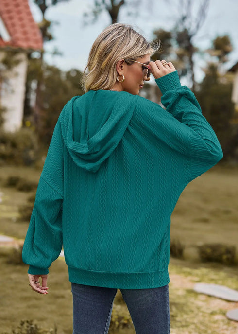 Hooded Zip-Up Sweatshirt for Women