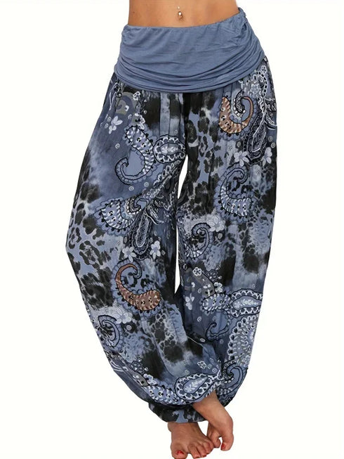 Plus Size Multicolour Harem Pants for Women