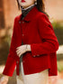 Classic Solid Woolen Coat for Women