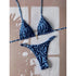 Leopard Print Push Up Bikini Set for Women