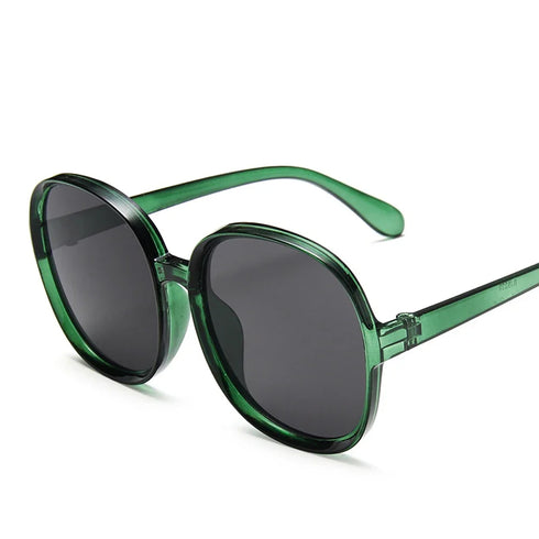 Round Frame Oversized Sunglasses for Women
