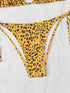 Floral Print Triangle Bikini Set with Brazilian Bottoms