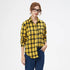 Loose Women's Plaid Shirt - Long Sleeve Casual Blouse