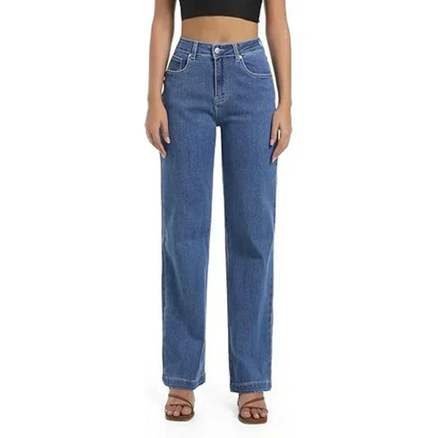 High Waisted Straight Leg Jeans for Women