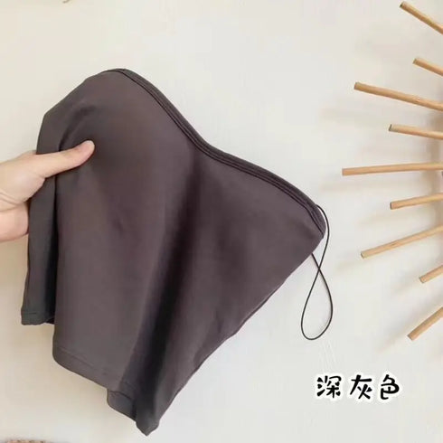 Women's Cotton Sleeveless Crop Top with Removable Pads