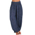 Plus Size Printed Wide Leg Harem Pants