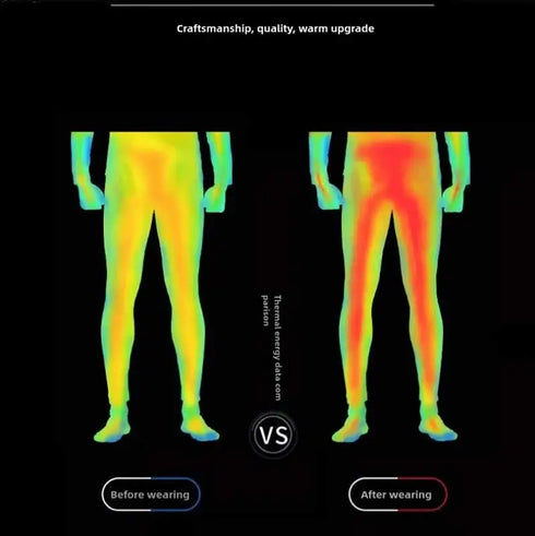 Men's Winter Running Leggings - Warm Compression Tights