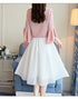 Ruffled Sleeve Chiffon Blouse for Women