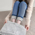 High Waist Thermal Jeans for Women - Warm Plush Denim