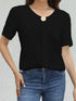 Temperament Loose Woman Shirt Fashion Casual Blouse Elegant short Sleeve Woman Shirt Holiday Weekend Top