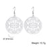 Skyrim Metatron Cube Dangle Earring Spiritual Jewelry for Women