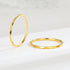 1mm Thin Stackable V Faceted Stainless Steel Midi Ring