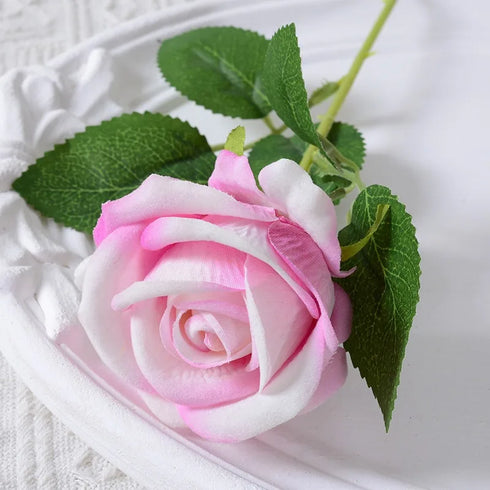20 Pcs Artificial Velvet Silk Rose Bouquet