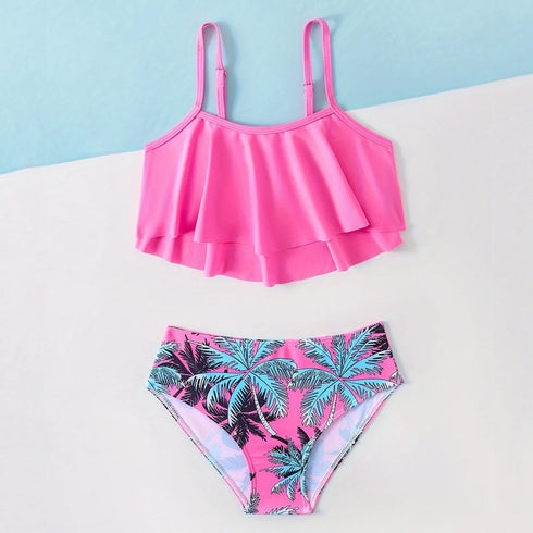 Girls Ruffle Two-Piece Bikini Set