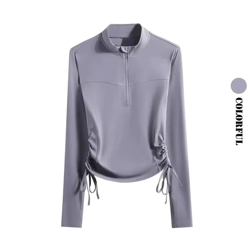 DRUR Women's 2 Piece Sweatsuit Set with Long Sleeve Top